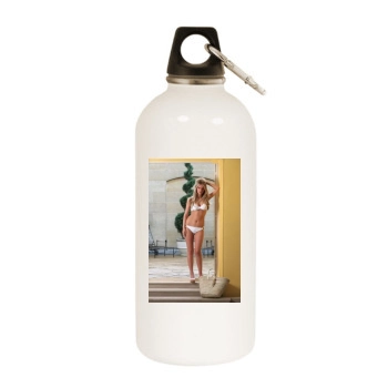 Tiffany Mulheron White Water Bottle With Carabiner