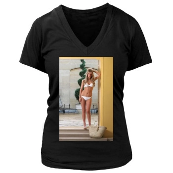 Tiffany Mulheron Women's Deep V-Neck TShirt