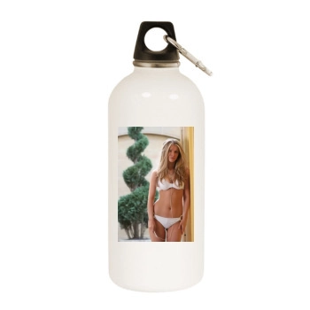 Tiffany Mulheron White Water Bottle With Carabiner