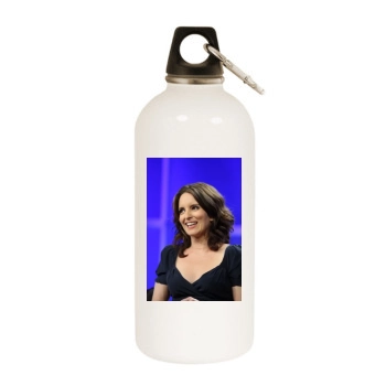 Tina Fey White Water Bottle With Carabiner