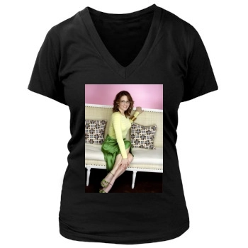 Tina Fey Women's Deep V-Neck TShirt