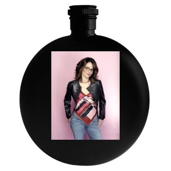 Tina Fey Round Flask