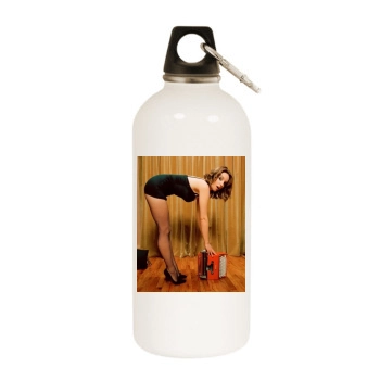 Tina Fey White Water Bottle With Carabiner