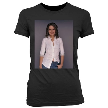 Tina Fey Women's Junior Cut Crewneck T-Shirt