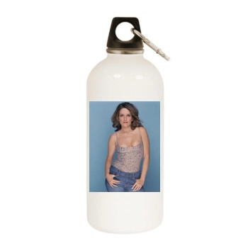 Tina Fey White Water Bottle With Carabiner