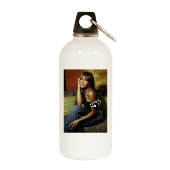 Toni Braxton White Water Bottle With Carabiner