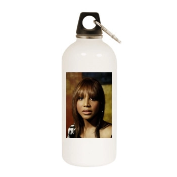 Toni Braxton White Water Bottle With Carabiner