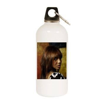 Toni Braxton White Water Bottle With Carabiner