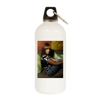 Toni Braxton White Water Bottle With Carabiner