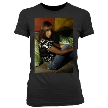 Toni Braxton Women's Junior Cut Crewneck T-Shirt