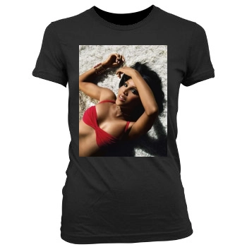 Toni Braxton Women's Junior Cut Crewneck T-Shirt