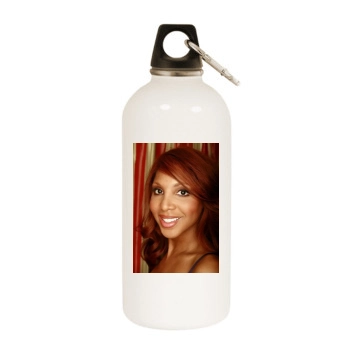 Toni Braxton White Water Bottle With Carabiner