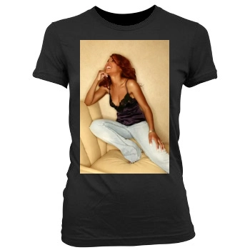 Toni Braxton Women's Junior Cut Crewneck T-Shirt