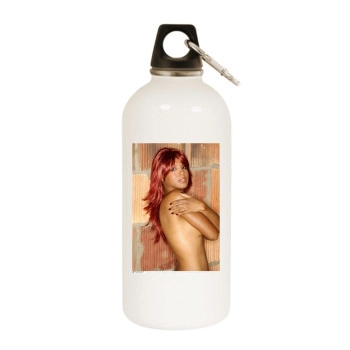 Toni Braxton White Water Bottle With Carabiner