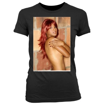 Toni Braxton Women's Junior Cut Crewneck T-Shirt