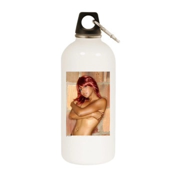 Toni Braxton White Water Bottle With Carabiner