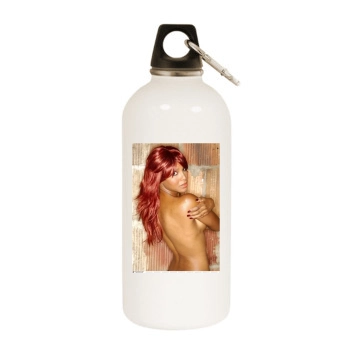 Toni Braxton White Water Bottle With Carabiner