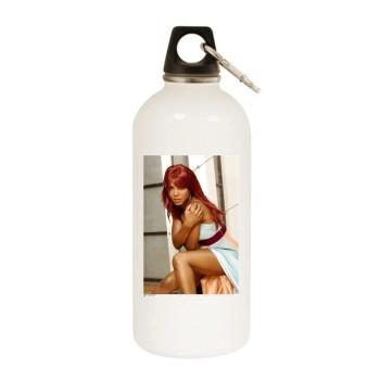 Toni Braxton White Water Bottle With Carabiner