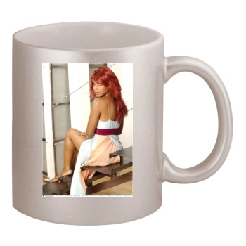 Toni Braxton 11oz Metallic Silver Mug