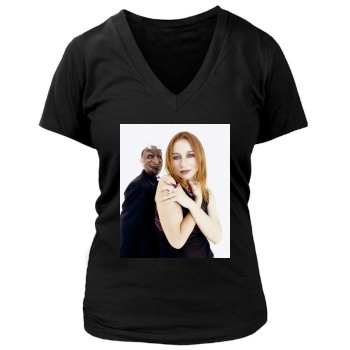 Tori Amos Women's Deep V-Neck TShirt