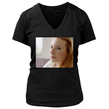 Tori Amos Women's Deep V-Neck TShirt