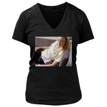 Tori Amos Women's Deep V-Neck TShirt