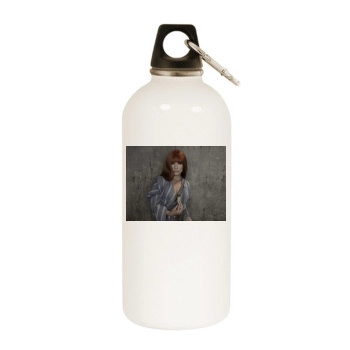 Tori Amos White Water Bottle With Carabiner