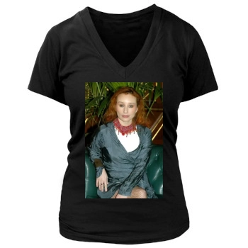 Tori Amos Women's Deep V-Neck TShirt