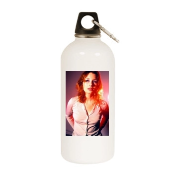 Tori Amos White Water Bottle With Carabiner