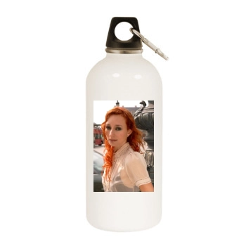 Tori Amos White Water Bottle With Carabiner