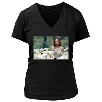 Tori Amos Women's Deep V-Neck TShirt