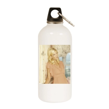 Tori Spelling White Water Bottle With Carabiner