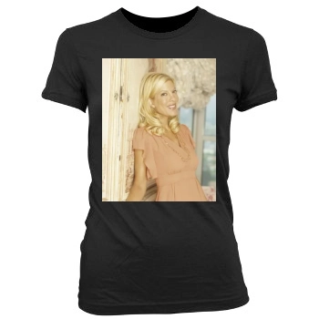 Tori Spelling Women's Junior Cut Crewneck T-Shirt