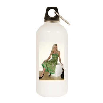 Tori Spelling White Water Bottle With Carabiner