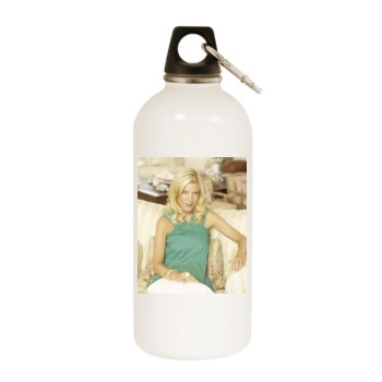 Tori Spelling White Water Bottle With Carabiner