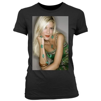 Tori Spelling Women's Junior Cut Crewneck T-Shirt