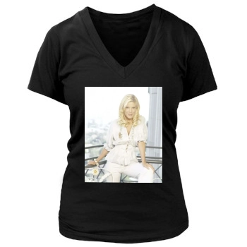 Tori Spelling Women's Deep V-Neck TShirt