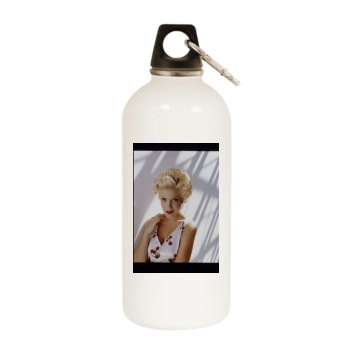 Tori Spelling White Water Bottle With Carabiner