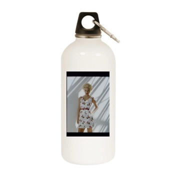 Tori Spelling White Water Bottle With Carabiner