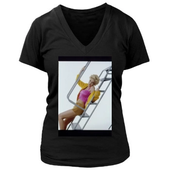 Tori Spelling Women's Deep V-Neck TShirt