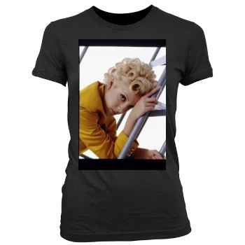 Tori Spelling Women's Junior Cut Crewneck T-Shirt