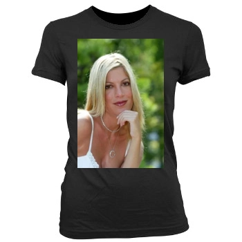 Tori Spelling Women's Junior Cut Crewneck T-Shirt