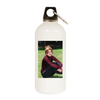 Tori Spelling White Water Bottle With Carabiner