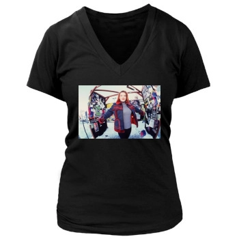 Tori Spelling Women's Deep V-Neck TShirt