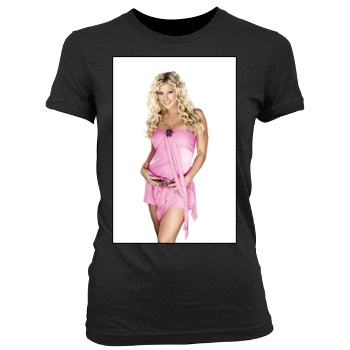 Torrie Wilson Women's Junior Cut Crewneck T-Shirt