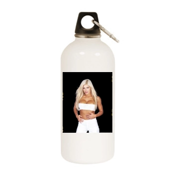 Torrie Wilson White Water Bottle With Carabiner