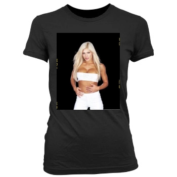 Torrie Wilson Women's Junior Cut Crewneck T-Shirt