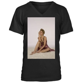 Tricia Helfer Men's V-Neck T-Shirt