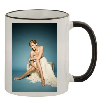 Tricia Helfer 11oz Colored Rim & Handle Mug