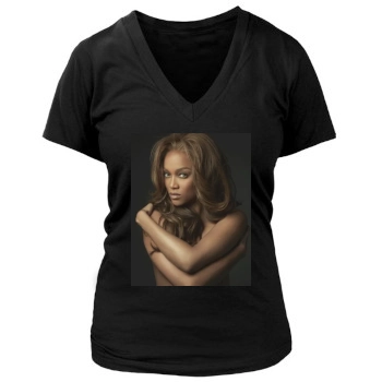 Tyra Banks Women's Deep V-Neck TShirt